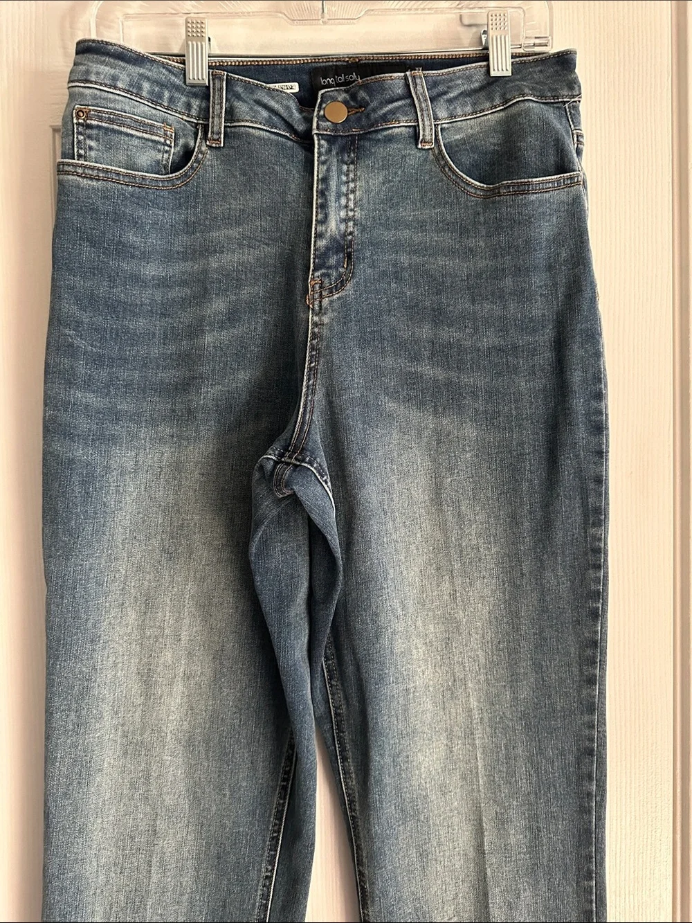 long tall sally High Rise Straight Leg Jeans Medium Wash 33” Women’s 12